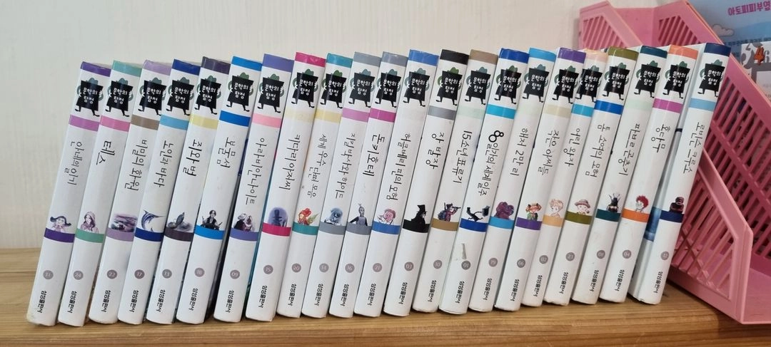어린이 세계명작 소설(파브루곤충기, 로빈슨크루소, 홍당무, 보물섬,죄와벌, 테스, 안네의일기 등 22권) 판매합니다 이미지