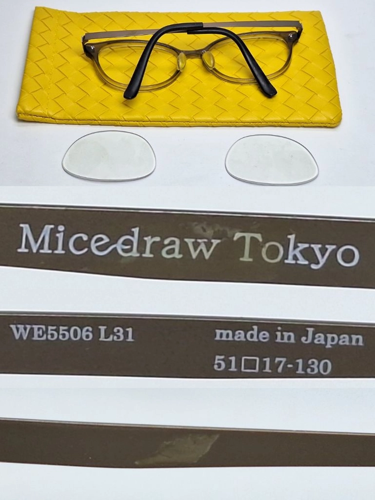 MICEDRAW TOKYO WE5506 L31 일본제 일제 티타늄 안경 51mm 콤비네이션 여성용 일본 빈티지 패션 이미지