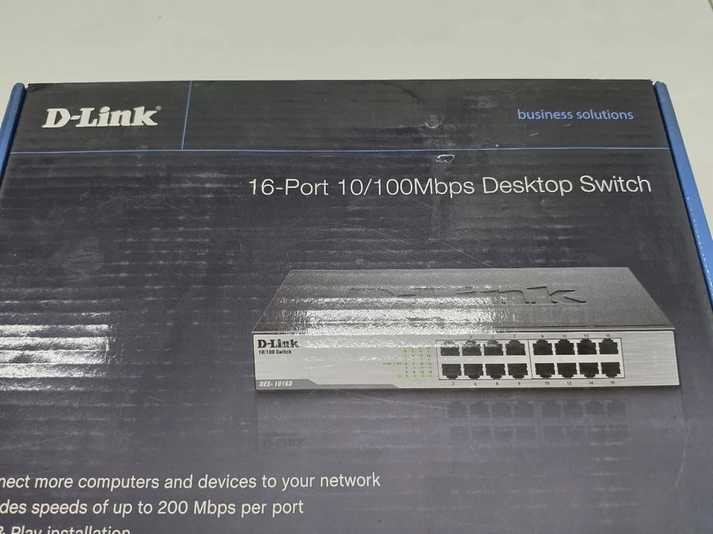 d-link des-1016d switch 스위치허브 판매합니다 이미지