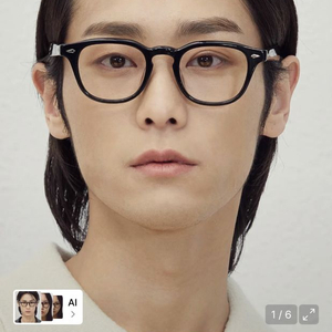 앰버옵티컬 레토 클래식50 블랙 뿔테안경테 이미지