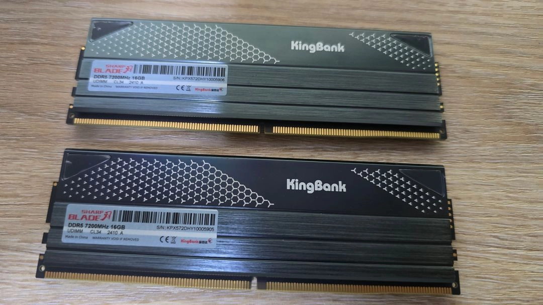 킹뱅크 DDR5 7200MHz 32GB(16*2) 이미지