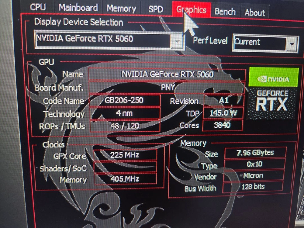 RTX 5060 그래픽카드 이미지