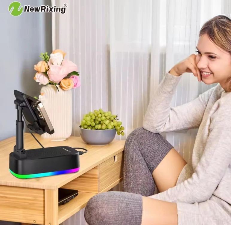 (새상품)블루투스 스피커 휴대폰 거치대 rgb 조명 이미지