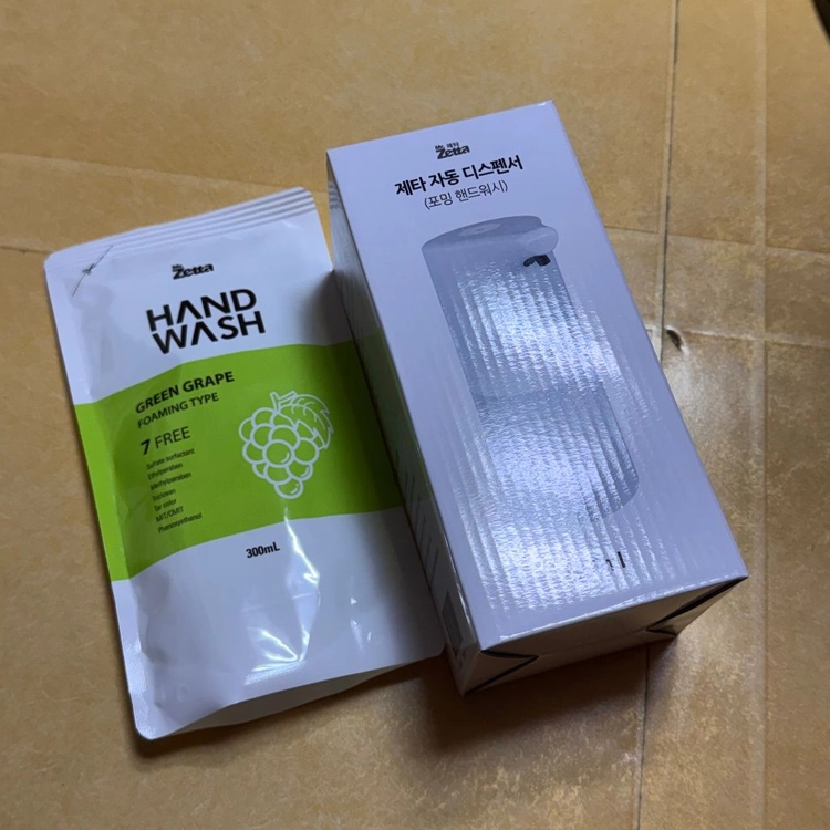 미스터제타 스마트 자동 손 세정기 디스펜서 세정제 + 포밍 핸드워시 300mL 리필 미개봉 새상품 이미지