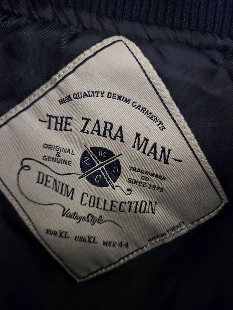 [XL]자라ZARA 데님 블루종자켓 이미지