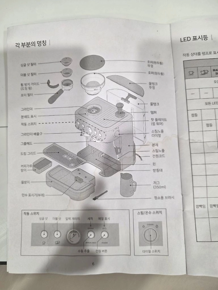 모즈스웨덴 올인원 반자동 커피머신 이미지