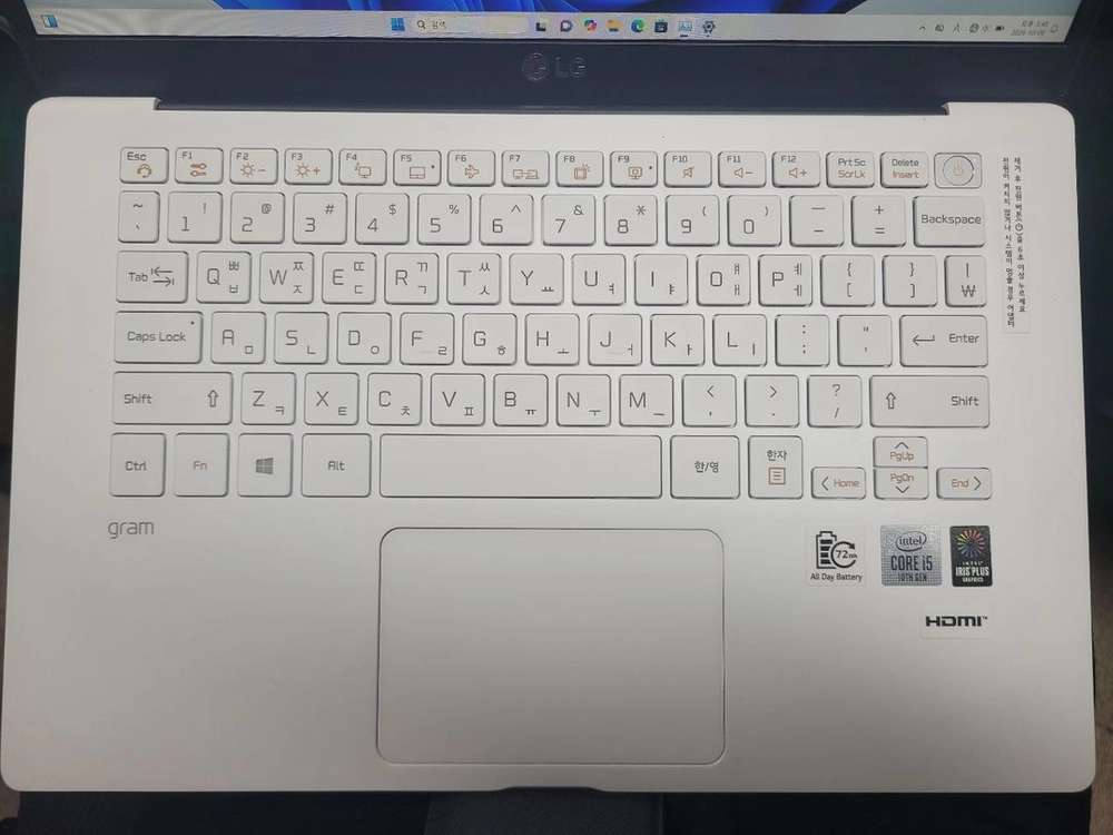 LG 14인치 20년도 그램 노트북 팝니다. 14Z90N-VP50ML 이미지