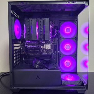 7800x3d 반본체 게이밍 데스크탑 컴퓨터 본체 이미지