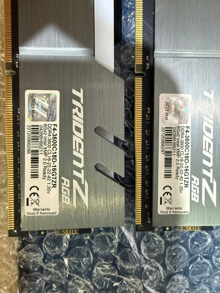 G.Skill Trident Z RGB F4-3600C18D-32GTZR ( 16Gx2) 이미지