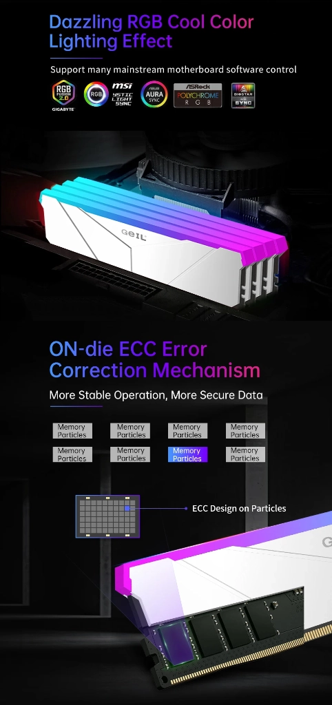 깨끗한 상태의 PC용 고성능 RGB 방열판 DDR5-6400 32GB 2개 총 64G 160만원 팝니다. 이미지
