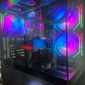 라이젠 7800x3d rtx5060 led 게이밍 본체 윈도우 포함 이미지