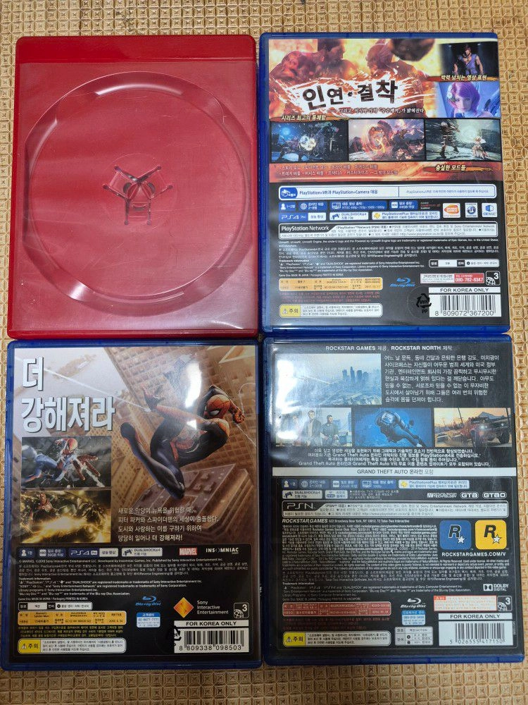 PS4 플스4 스파이더맨 철권7 GTA5 이미지