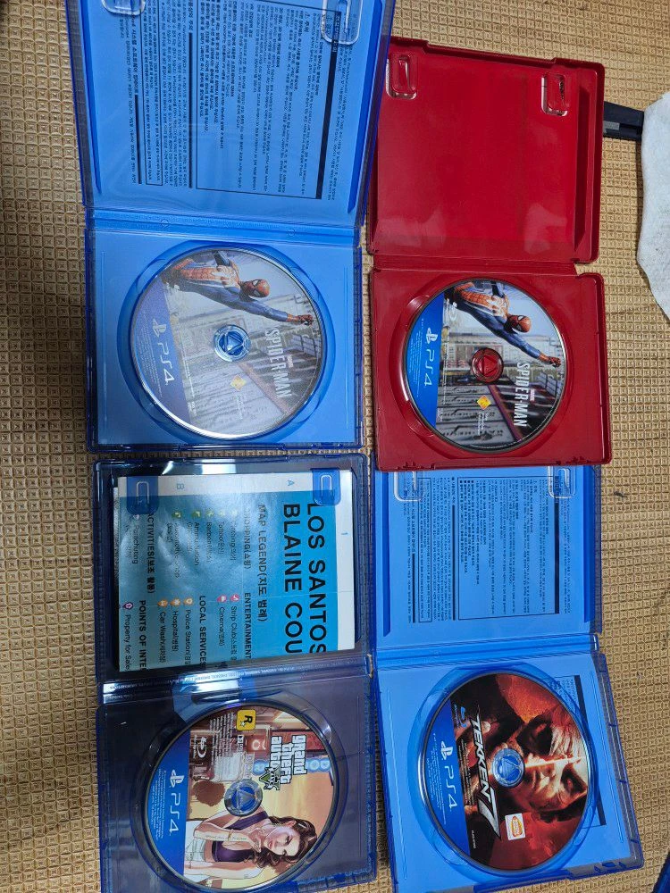 PS4 플스4 스파이더맨 철권7 GTA5 이미지