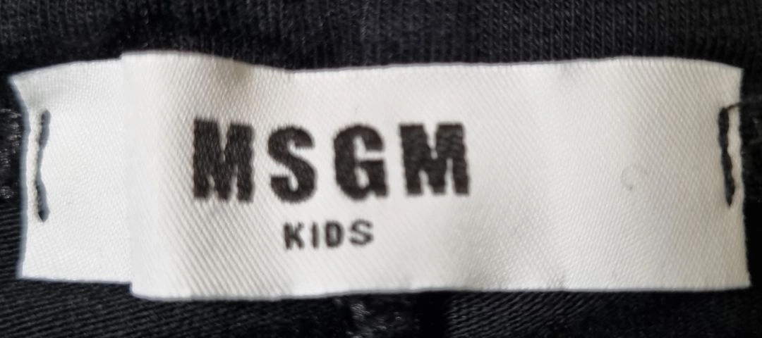 (가격 초급처.정품)MSGM키즈 사선 로고 바지 8Y 이미지