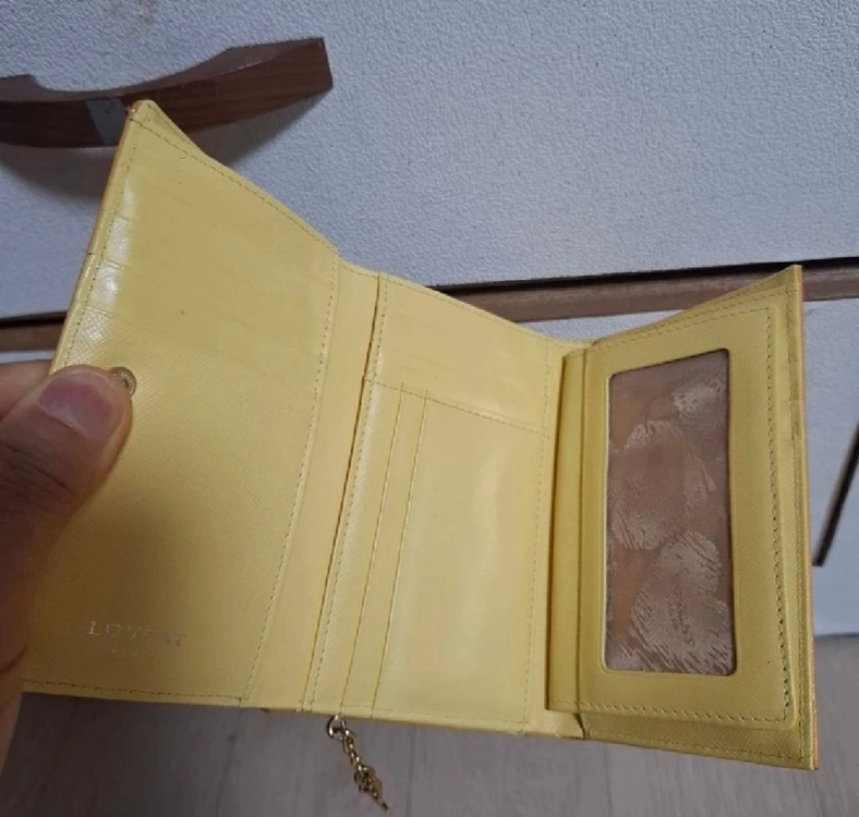 LOvCAT러브캣 반지갑 가죽 이미지