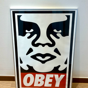 OBEY ICON 사인포스터 알루미늄액자 전시도록 스티커 일괄 이미지