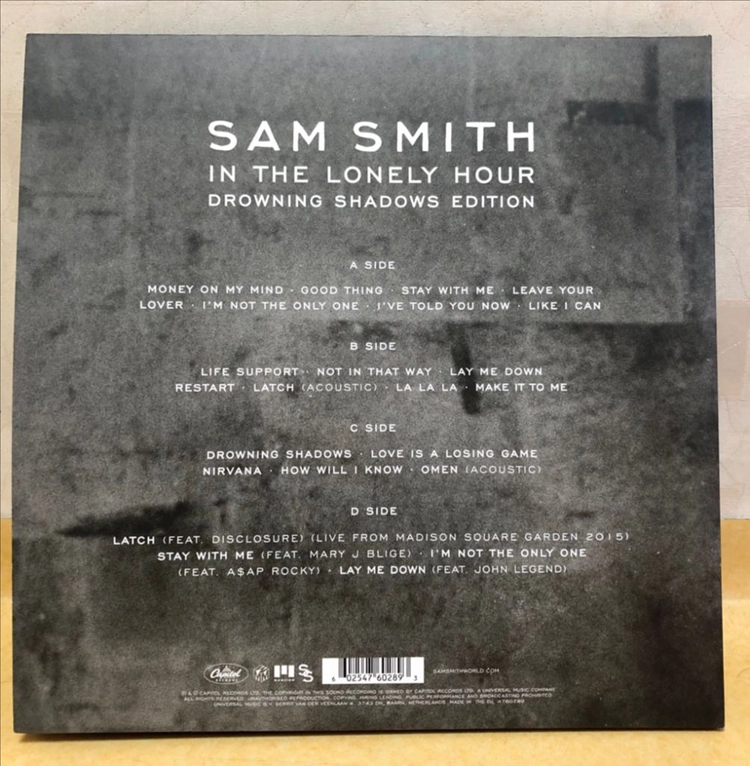 LP ; sam smith - in the lonely hour ; drowning shadows edition 이미지