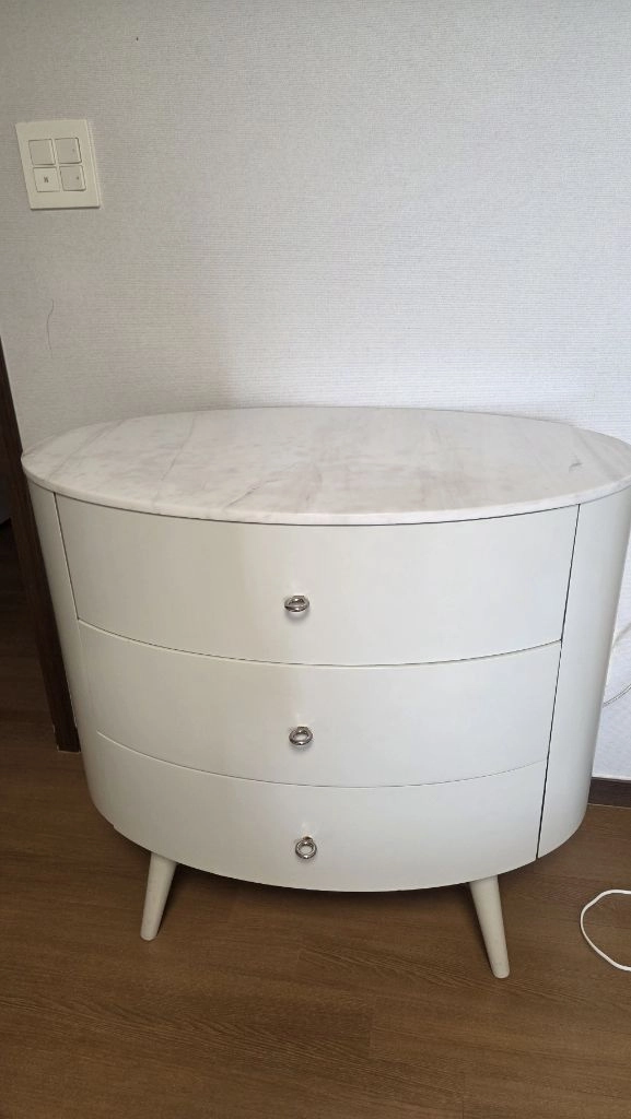 West elm 대리석 협탁 테이블 서랍장 이미지