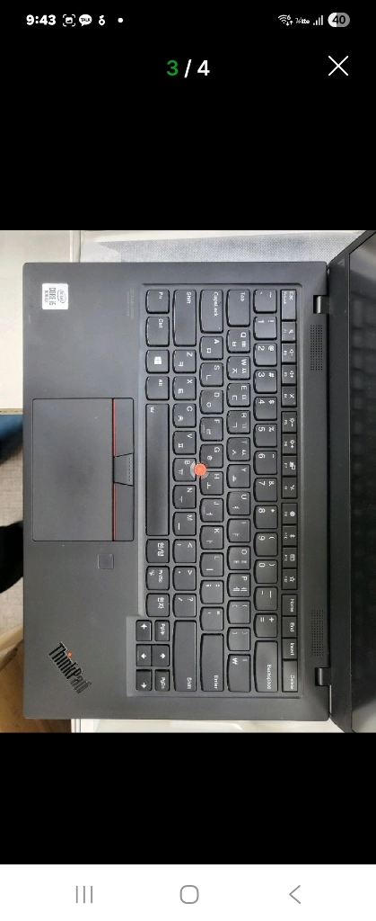 레노버 ThinkPad X1 Carbon 7세대 i5 노트북 이미지