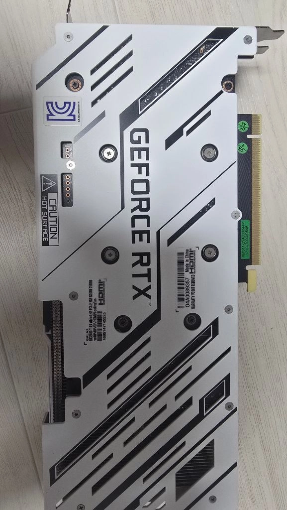 RTX3060ti 갤럭시 (화이트)판매 합니다. 이미지