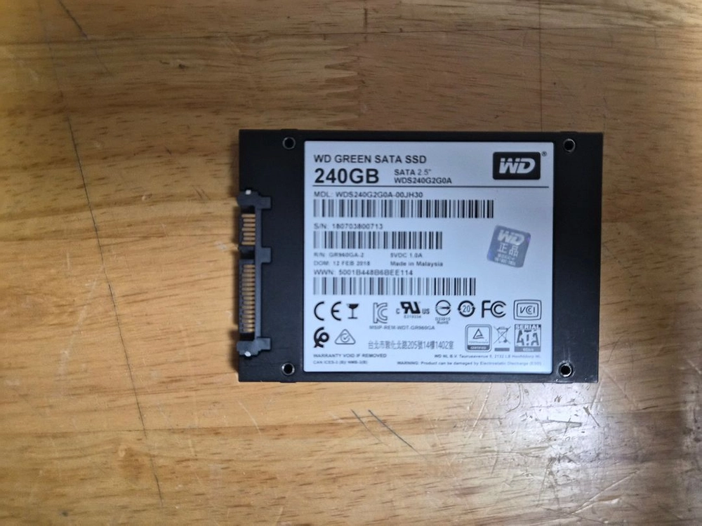 WD Green 240GB SATA SSD 판매 이미지