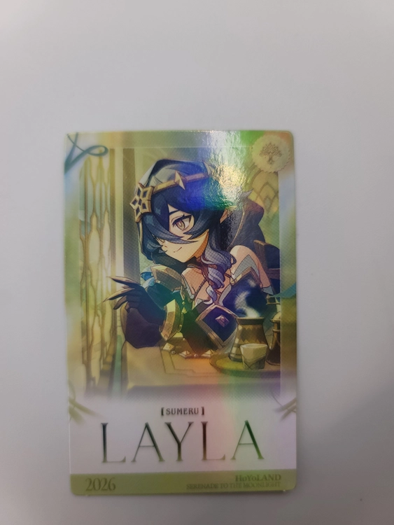 레일라 원신 호요랜드 점괘뽑기 포토카드 포카 genshin layla 이미지