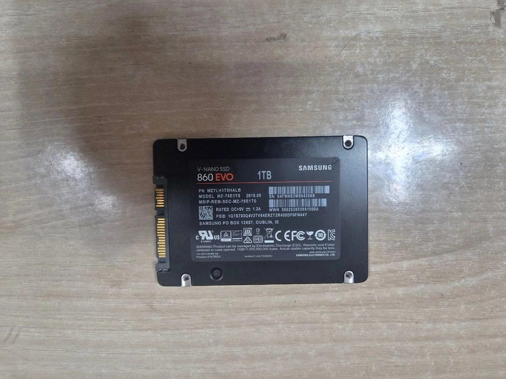 삼성 860 EVO 1T 이미지