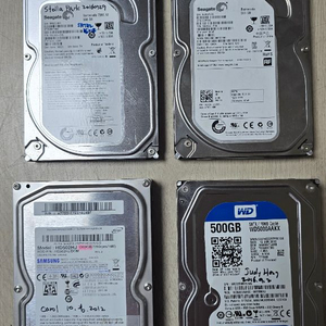 테스크탑용 3.5인치 SATA HDD 500GB (4개) 이미지