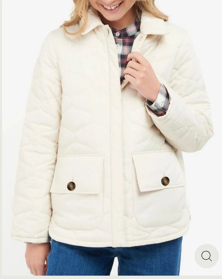 바버 BARBOUR 레일라니 퀼팅 자켓 아이보리 UK10 이미지