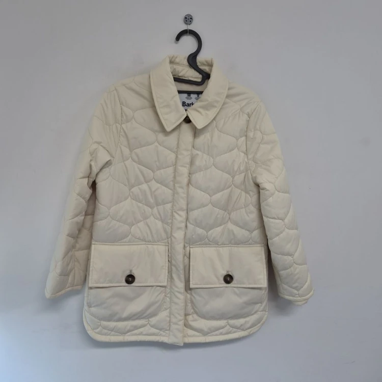 바버 BARBOUR 레일라니 퀼팅 자켓 아이보리 UK10 이미지
