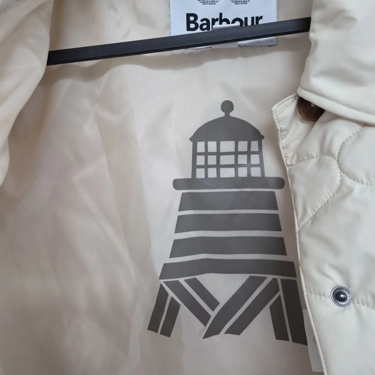 바버 BARBOUR 레일라니 퀼팅 자켓 아이보리 UK10 이미지