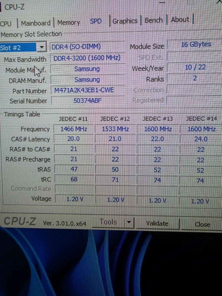 삼성 DDR4 16GB 3200MHz 노트북 램 메모리 2개 이미지