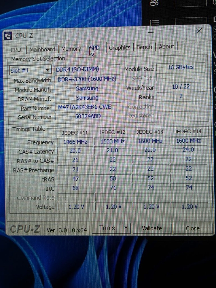 삼성 DDR4 16GB 3200MHz 노트북 램 메모리 2개 이미지