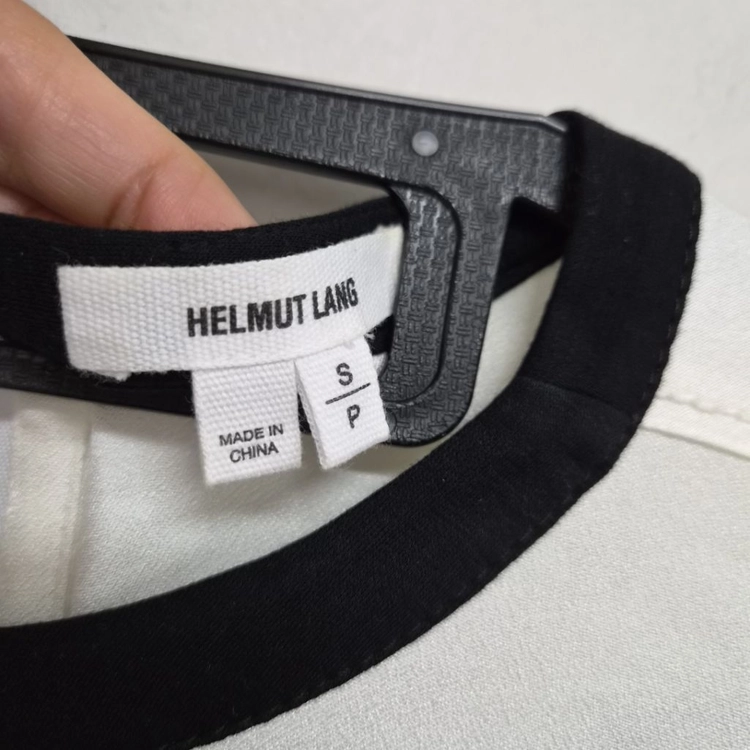 헬무트랭 HELMUT LANG 블랙앤화이트 배색 블라우스 S 국내정품 이미지