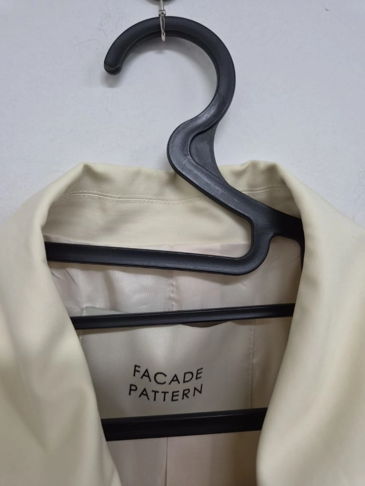 파사드패턴 FACADE PATTERN 코튼100 크림 숏자켓 S 이미지