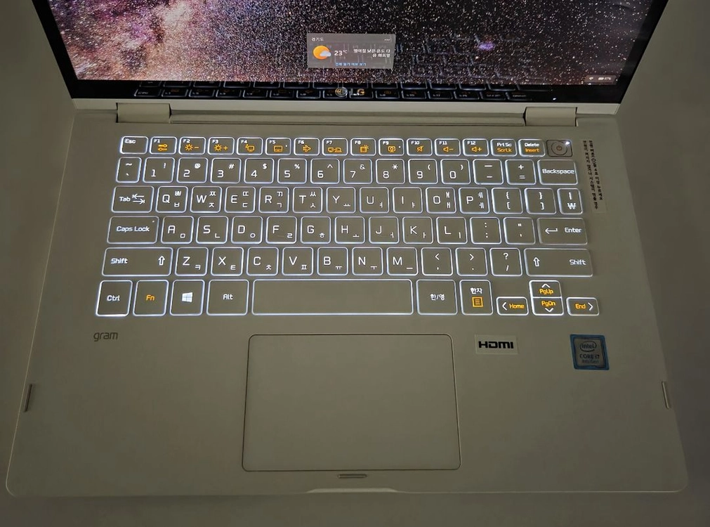 엘지 중고 노트북 i7 그램 터치스크린/gram/2in1/램16g 이미지
