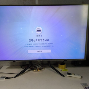 떨이 6시30분이전 구매시 9만 삼성 TV겸용 모니터 43인치 상태S급+자체제작 화면보호기 제조년월 2022.01월 이미지