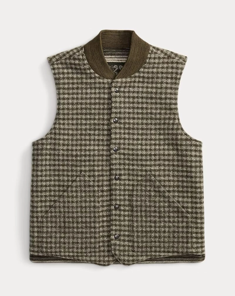 RRL 리버시블 더블 니트 자카드 베스트 M 신품 이미지
