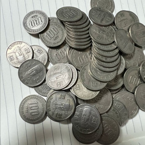 1977년 100원 동전 이미지