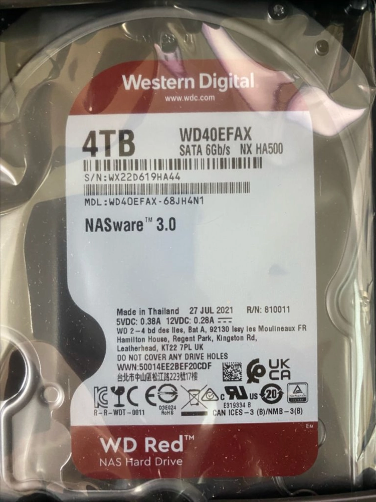 [미개봉 새제품] WD Red NAS용 4TB HDD 하드디스크 이미지