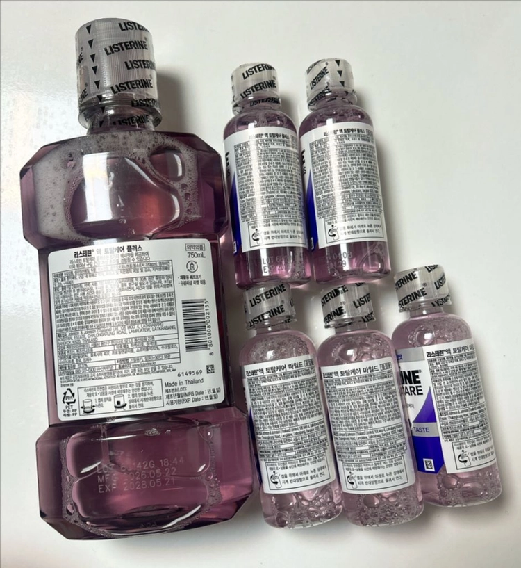 (미개봉새제품)리스테린 토탈케어플러스 총 1,250ml 판매 이미지