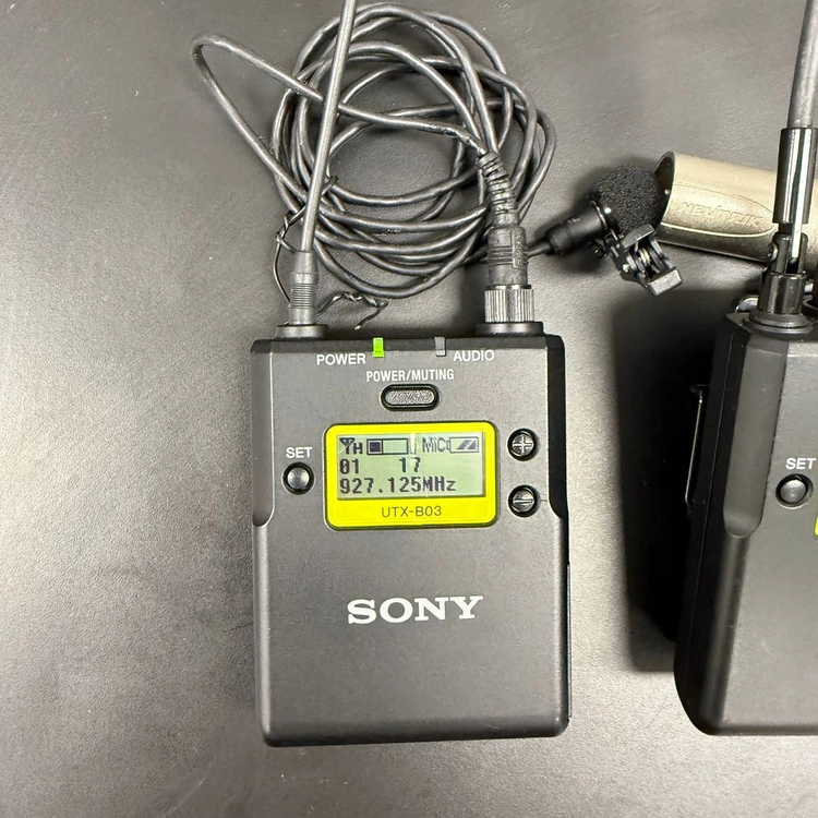 소니 SONY UWP-D11 무선 핀마이크 UTX-B03 + URX-P03 송수신기 세트 이미지