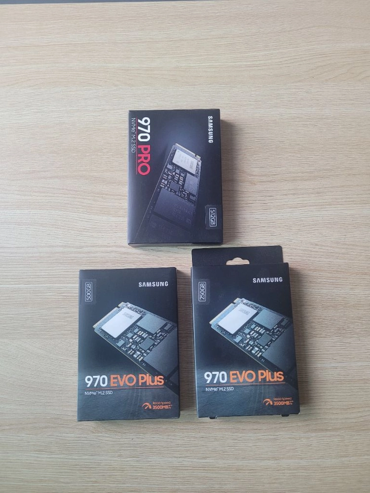 삼성 970PRO(512GB) 970EVO Plus (500GB,250GB) 870EVO SSD 미개봉!새상품! 이미지