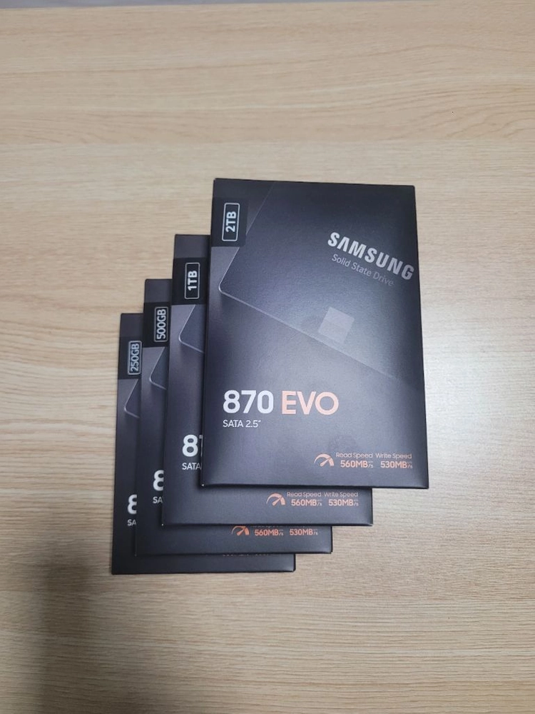 삼성 970PRO(512GB) 970EVO Plus (500GB,250GB) 870EVO SSD 미개봉!새상품! 이미지
