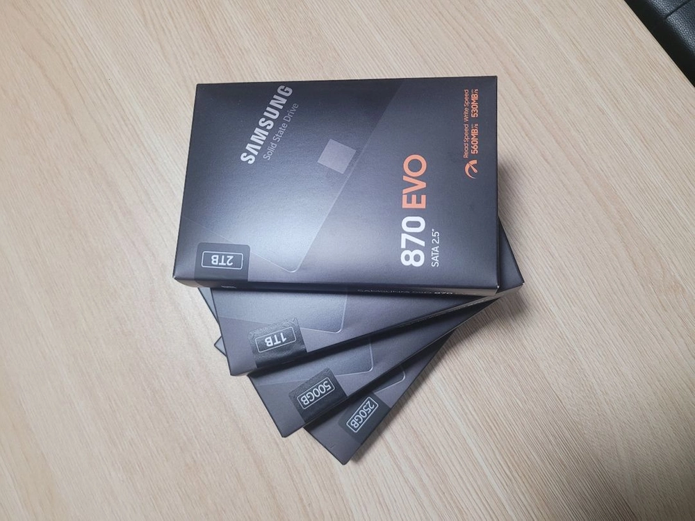 삼성 970PRO(512GB) 970EVO Plus (500GB,250GB) 870EVO SSD 미개봉!새상품! 이미지