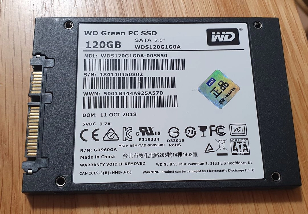 WD GREEN SSD 2.5인치 120GB 이미지