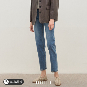 더캐시미어 백 레더 탭 슬림 데님 팬츠 55 랑방 마인 타임 시스템 오브제 sjsj 이미지