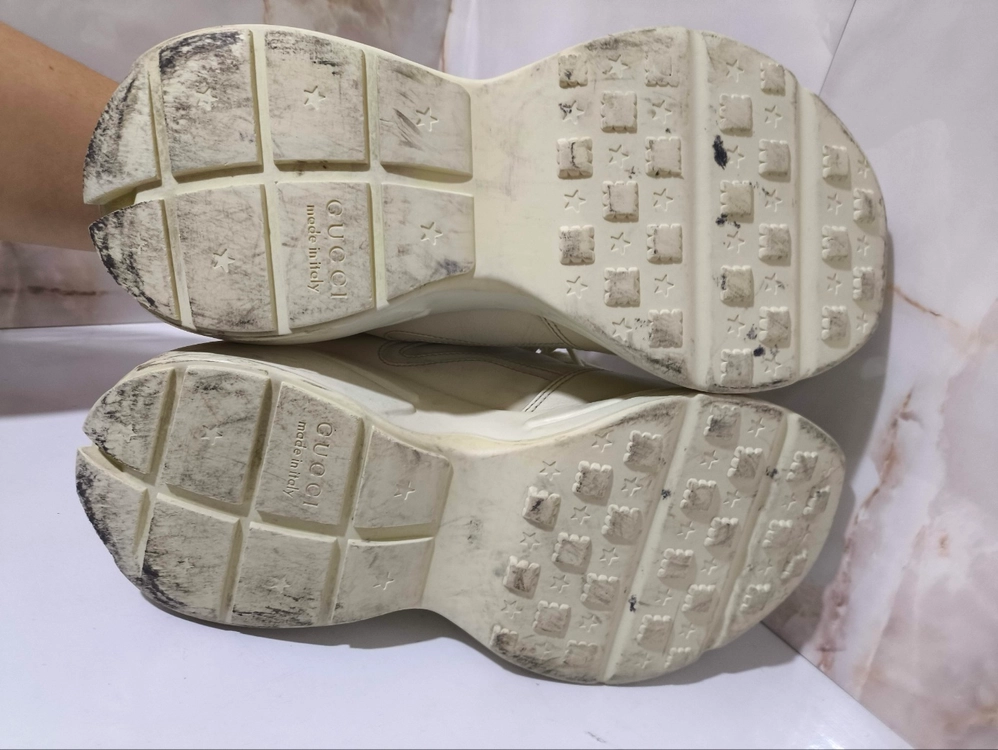 7,5 265mm 구찌 라이톤 스니커즈 아이보리 이미지