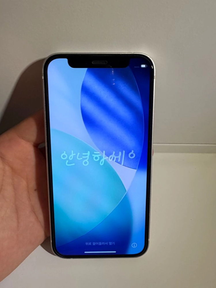 상태 A)아이폰 12mini 64GB 화이트 이미지