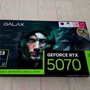 갤럭시 GALAX 지포스 RTX 5070 BLACK OC D7 12GB 신품 이미지